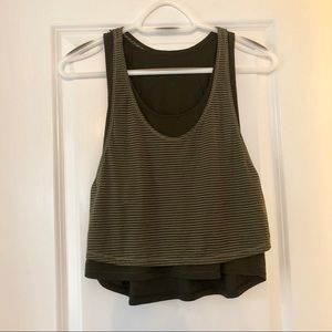 Lululemon Double Layer Cropped Tank